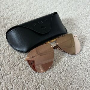 Diff sunglasses rose gold